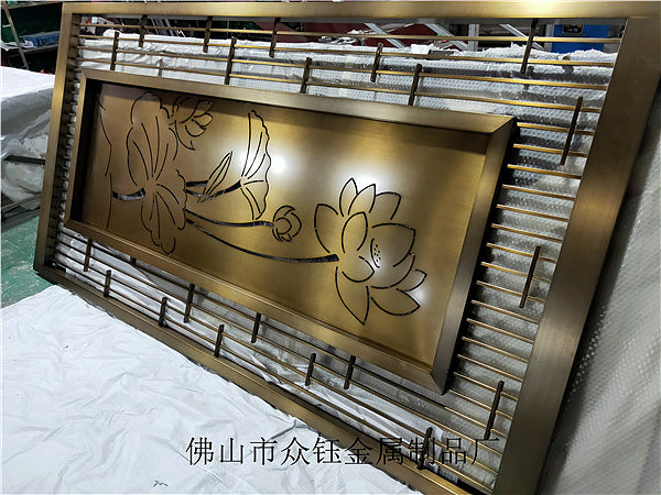 新中式浮雕金属牌匾壁画